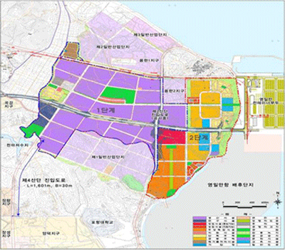 영일만4 일반산업단지 단지 배치도