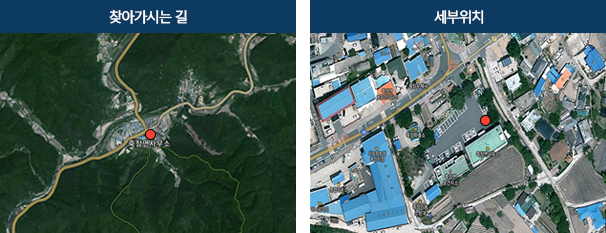 죽장면사무소 찾아가시는 길, 세부위치